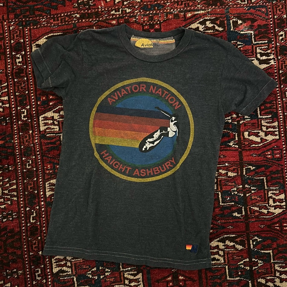 Aviator Nation Kids Haight Ashbury T-Shirt Size 10